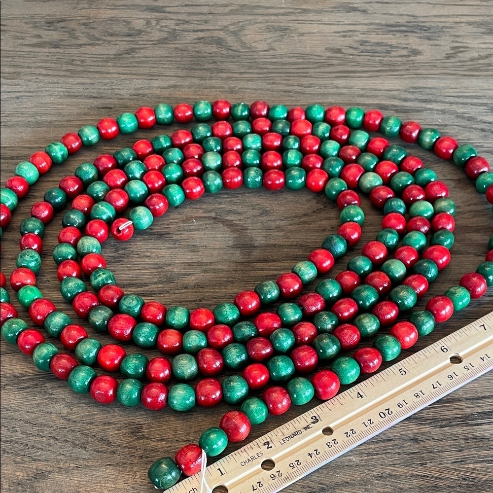 Wooden Bead Garland 9’